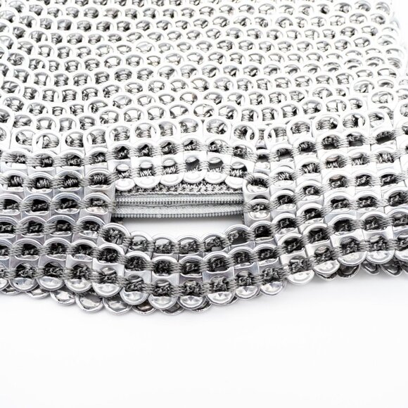 Handmade Silver Pop-Top Clutch Bag By Escama Studio - Picture 4 of 5